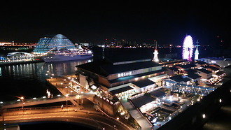 umie神戸の駐車場からの夜景